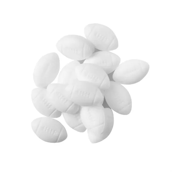 Customizable domed tin filled with football shaped, sugar-free mints; includes full... from ASI 44900 NC Custom (CI/Lanco) / Chocolate Inn Chocolate Inn/Taylor & Grant Lanco