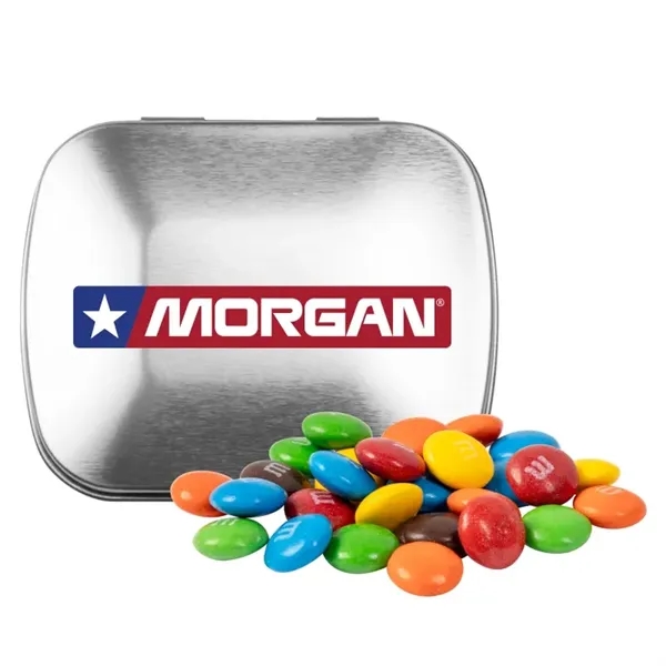 M&M'S® in Domed Tin... from ASI 44900 NC Custom (CI/Lanco) / Chocolate Inn