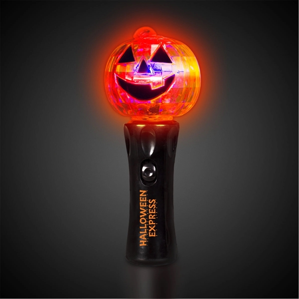 Pumpkin shaped spinner wand with LED lights.... from ASI 42016 Brighter Promotions Inc / Chemical Light™