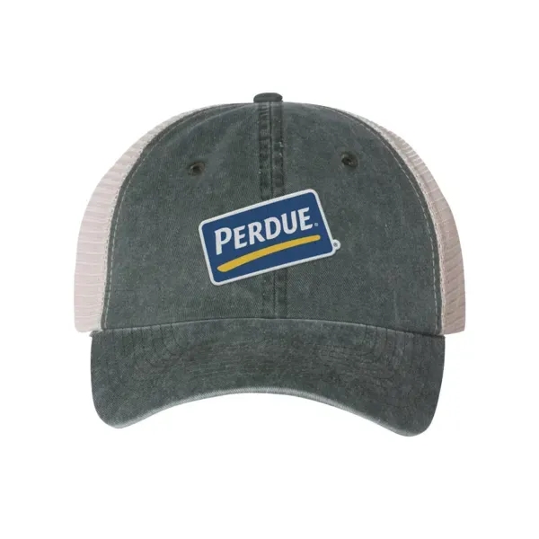 Trucker cap with a six-panel design and a snapback closure.... from ASI 88060 Snugz/USA Inc