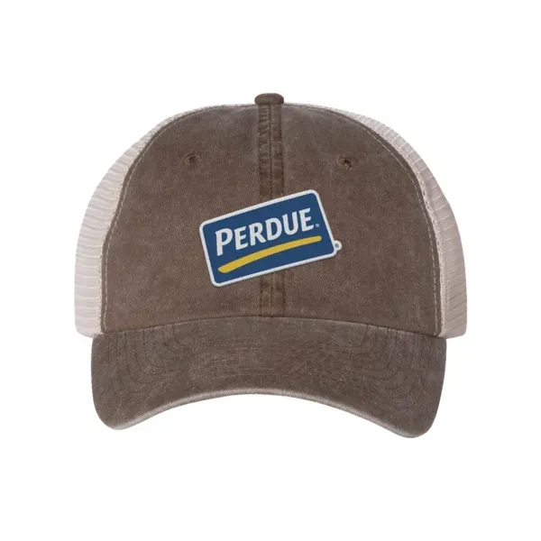 Trucker cap with a six-panel design and a snapback closure.... from ASI 88060 Snugz/USA Inc