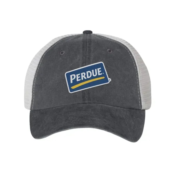 Trucker cap with a six-panel design and a snapback closure.... from ASI 88060 Snugz/USA Inc