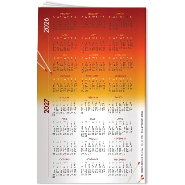 Pocket Calendar - 2026 Safety.... from ASI 54100 Fields Manufacturing Inc / Better Life Line