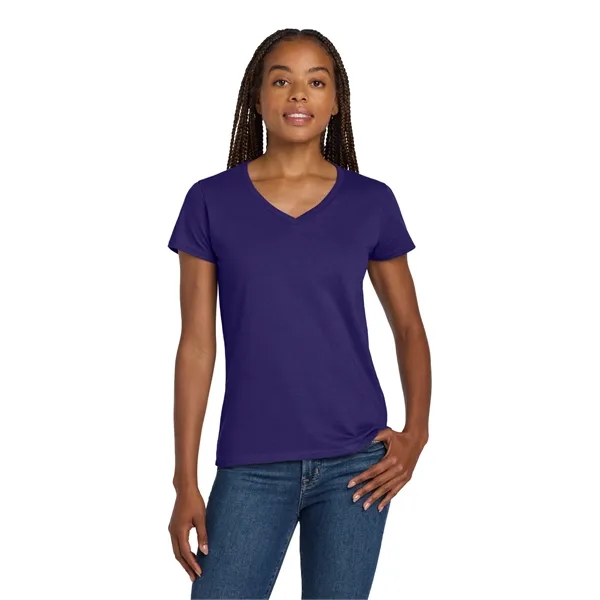 Gildan Ladies Heavy Cotton 100% Cotton V-Neck T-Shirt.... from ASI 84863 SanMar