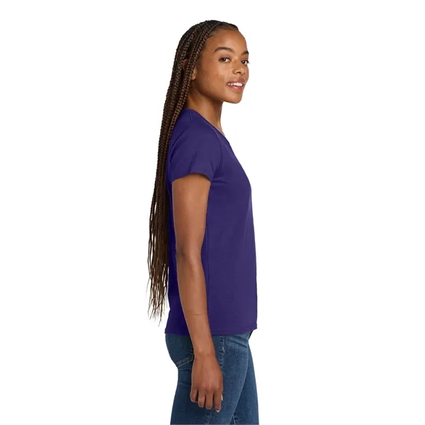 Gildan Ladies Heavy Cotton 100% Cotton V-Neck T-Shirt.... from ASI 84863 SanMar