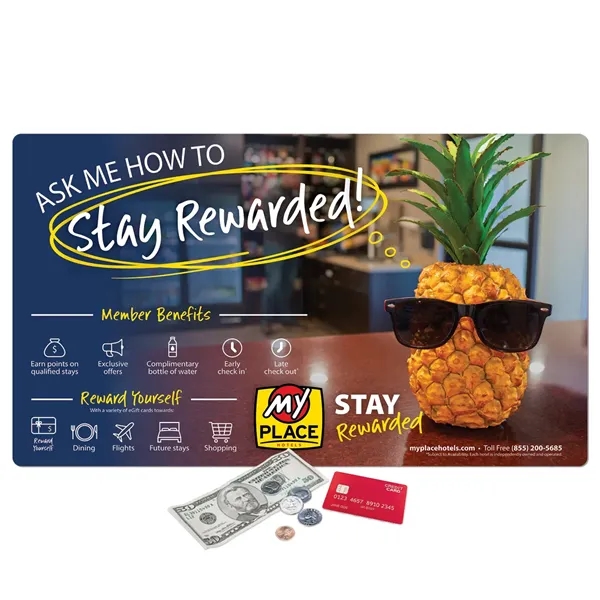 14"x24"x1/8" - Stitched Edge Fabric Counter Mat - Made in the... from ASI 49716 Digispec & CounterPoint / COUNTERPOINT®