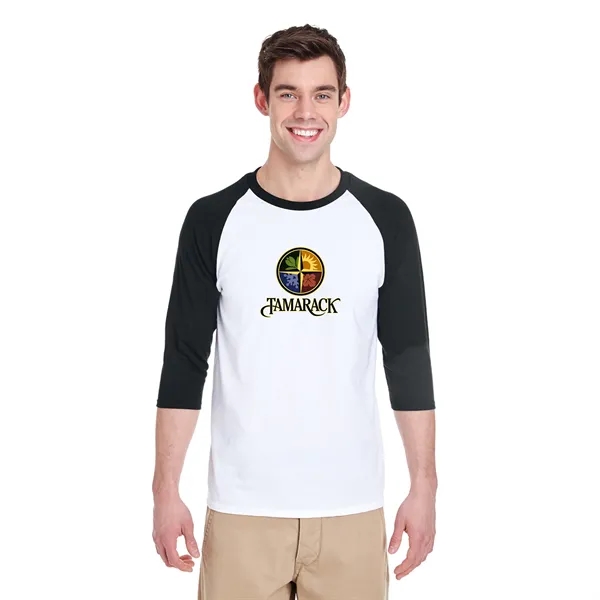 Gildan Heavy Cotton Raglan Three-Quarter Sleeve T-Shirt... from ASI 30208 A P Specialties / AP Specialties