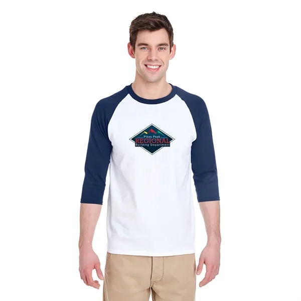 Gildan Heavy Cotton Raglan Three-Quarter Sleeve T-Shirt... from ASI 30208 A P Specialties / AP Specialties