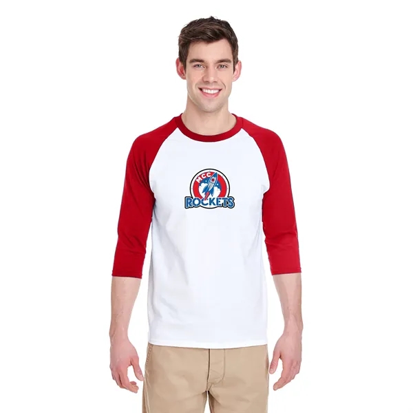 Gildan Heavy Cotton Raglan Three-Quarter Sleeve T-Shirt... from ASI 30208 A P Specialties / AP Specialties