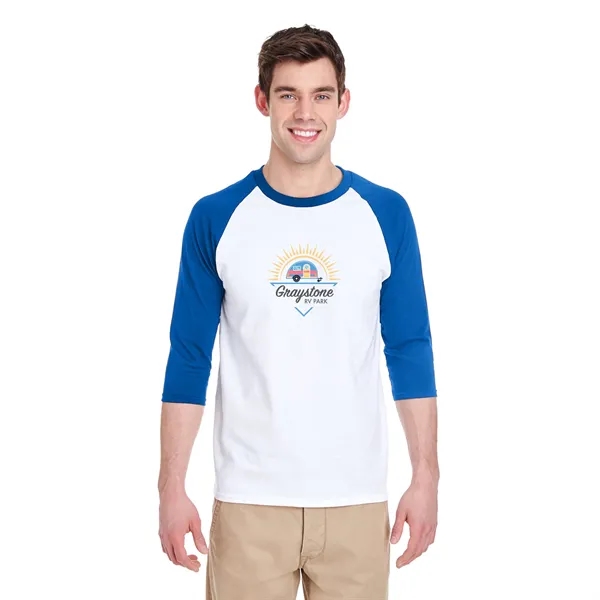 Gildan Heavy Cotton Raglan Three-Quarter Sleeve T-Shirt... from ASI 30208 A P Specialties / AP Specialties