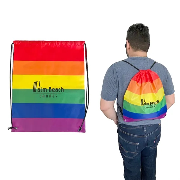 This rainbow bag features a drawstring closure.... from ASI 52710 Lincoln Line
