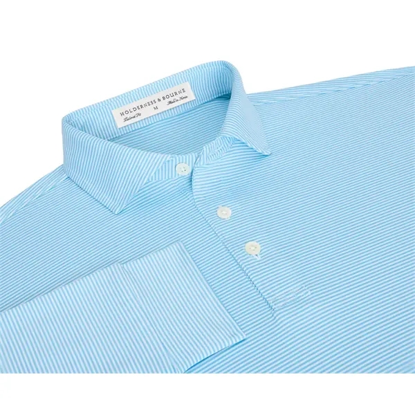 The Burke is a long-sleeved performance jersey knit stripe. UPF 50+... from ASI 38120 Ball Pro / Diversified Quality Kitchenware / Branded Apparel Designs