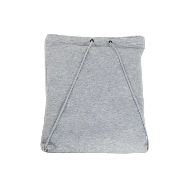 52" x 48" sweatshirt-like jersey fleece blanket that folds up into... from ASI 68507 The Magnet Group / The Bag Factory®