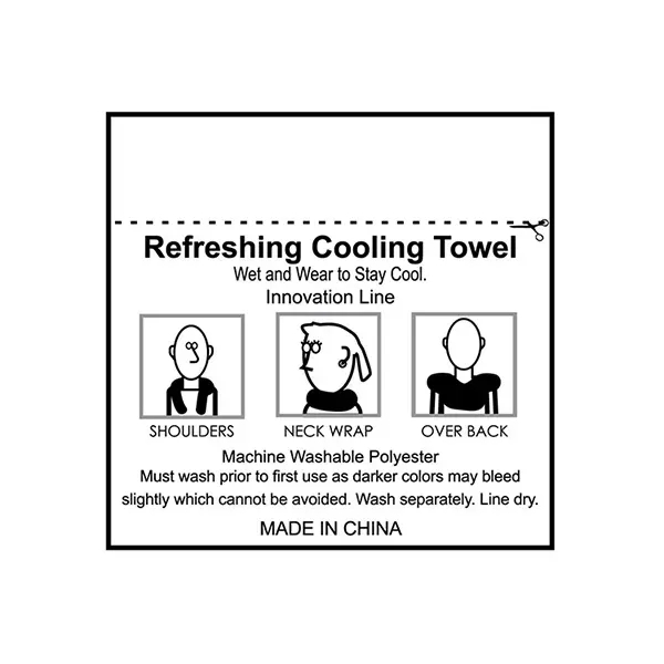 12" x 32" cooling towel made from 100% eco-friendly microfiber polyester.... from ASI 62660 Innovation Line