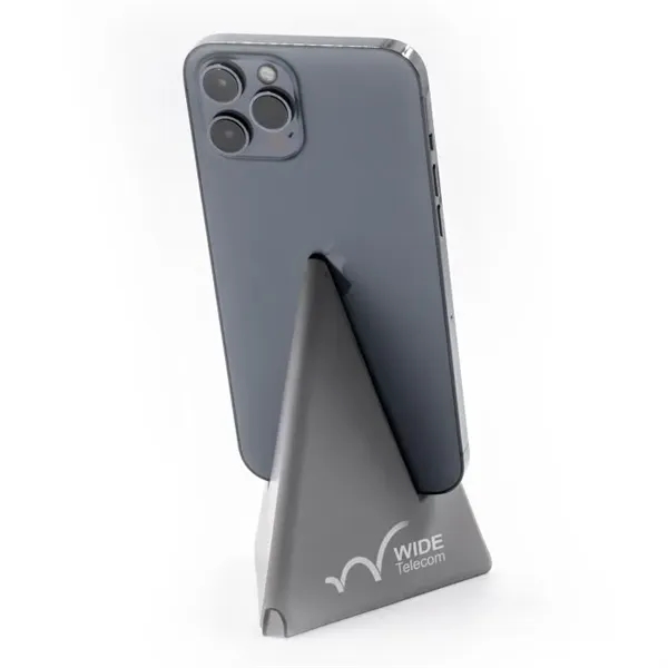 Synthetic leather tablet and phone stand with magnetic/foldable design.... from ASI 68507 The Magnet Group / Innovations by Magnet™