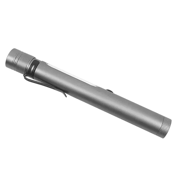 Gun Metal Magnetic Clip-On Dual Flashlight... from ASI 68507 The Magnet Group
