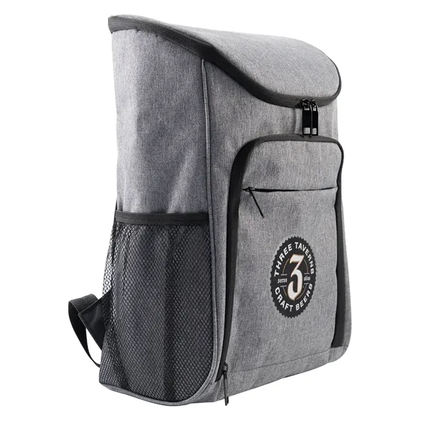 Lightweight Backpack Cooler holds 16-18 cans, has FDA grade PEVA lining,... from ASI 68507 The Magnet Group / The Bag Factory®