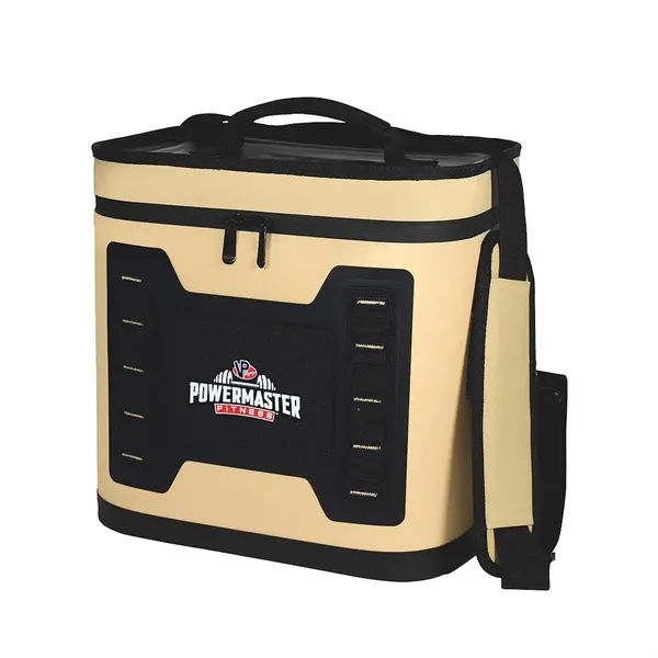 13.25" x 11" x 13.25" cooler with insulation, zipper, shoulder strap,... from ASI 68507 The Magnet Group / The Bag Factory®