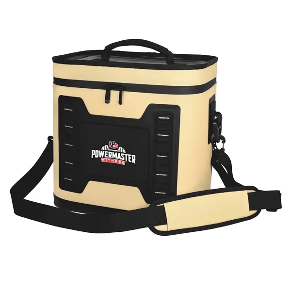 13.25" x 11" x 13.25" cooler with insulation, zipper, shoulder strap,... from ASI 68507 The Magnet Group / The Bag Factory®