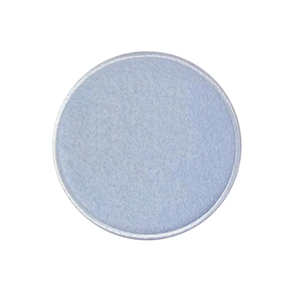 Polyester Felt coaster with stitched edge border decorated with Direct to... from ASI 90160 Suntex Industries
