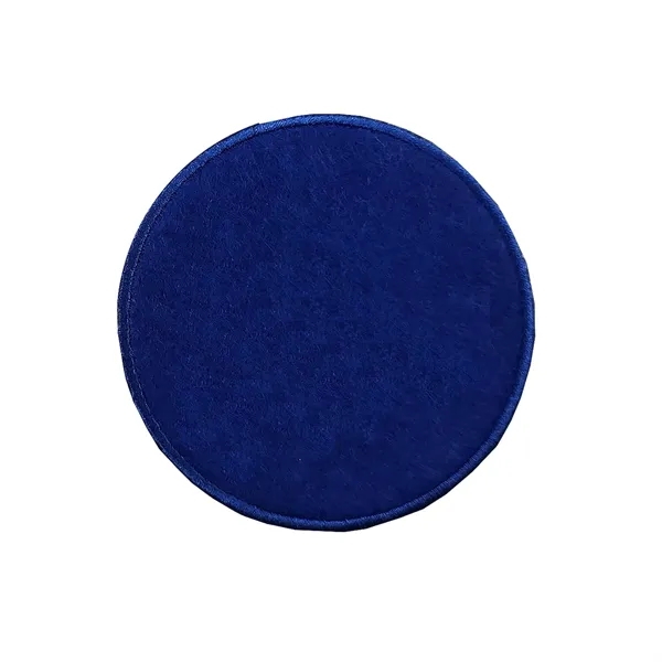 Polyester Felt coaster with stitched edge border decorated with Direct to... from ASI 90160 Suntex Industries