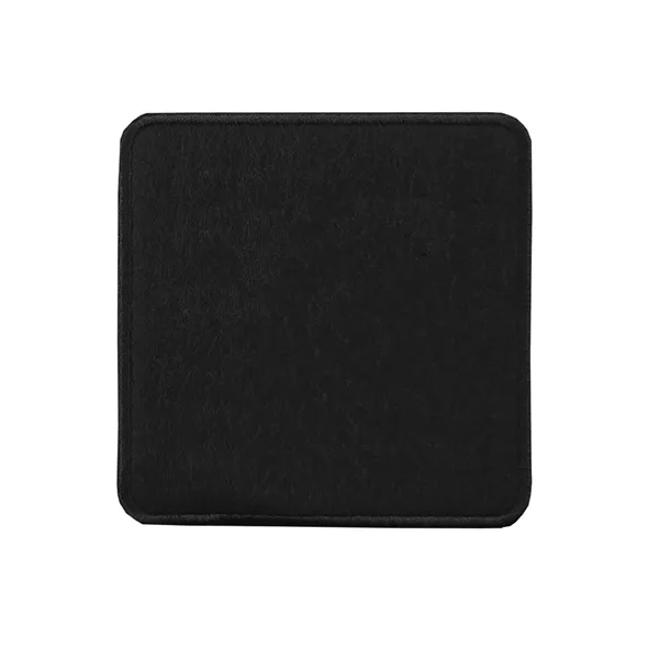Polyester Felt coaster with stitched edge border decorated with Direct to... from ASI 90160 Suntex Industries