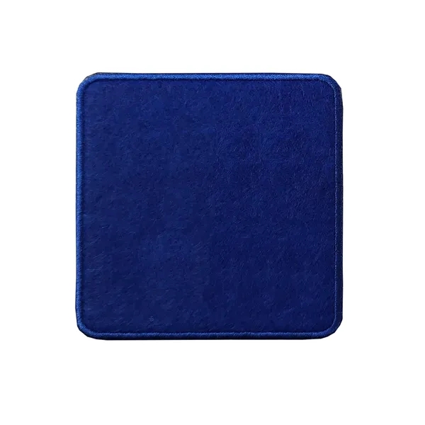 Polyester Felt coaster with stitched edge border decorated with Direct to... from ASI 90160 Suntex Industries