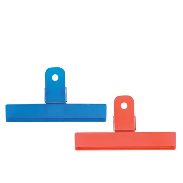 Durable 6" plastic clip for sealing bags or organizing papers.... from ASI 64845 Kin Image Inc / Himmers International Inc. DBA Kin Image Inc