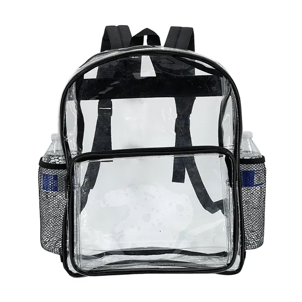 Clear backpack with two mesh pockets on sides... from ASI 31517 Admart Products / Admart Line