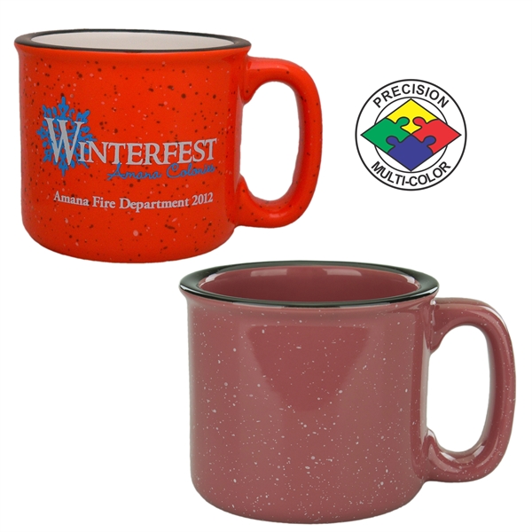 15oz two-tone speckled campfire mug with handle. Spot color.... from ASI 80093 Pyrographics / Pyrographics Line