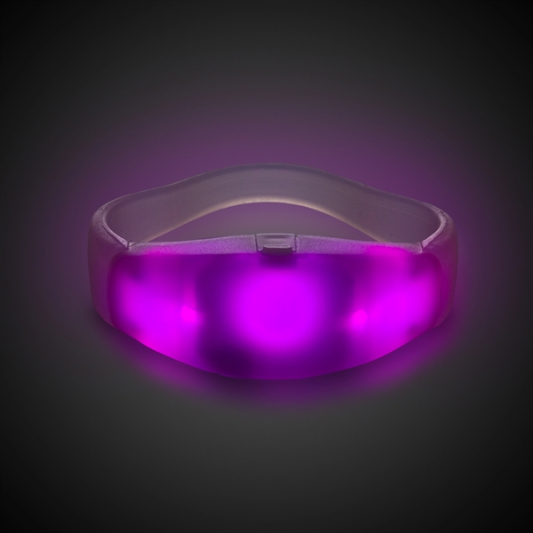 8" silicone stretchy bangle bracelet with LED light up action.... from ASI 42016 Brighter Promotions Inc / Chemical Light™