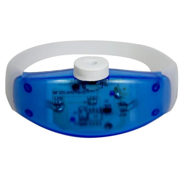 8" silicone stretchy bangle bracelet with LED light up action.... from ASI 42016 Brighter Promotions Inc / Chemical Light™