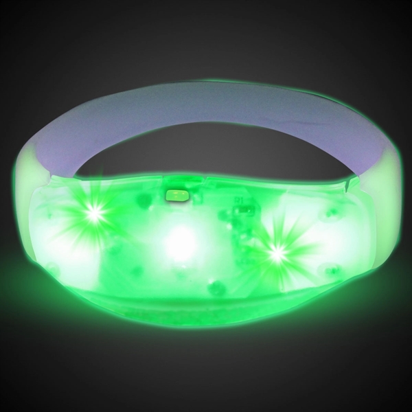 8" silicone stretchy bangle bracelet with LED light up action.... from ASI 42016 Brighter Promotions Inc / Chemical Light™