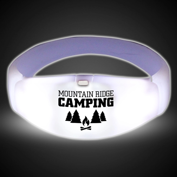 8" silicone stretchy bangle bracelet with LED light up action.... from ASI 42016 Brighter Promotions Inc / Chemical Light™