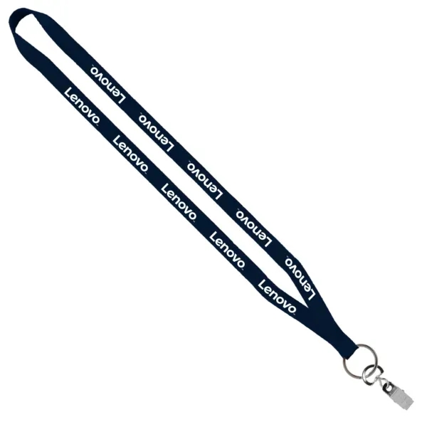 1/2" x 16" polyester sewn lanyard with a silver split key... from ASI 88060 Snugz/USA Inc / SnugZ USA®
