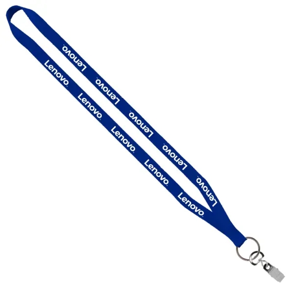 1/2" x 16" polyester sewn lanyard with a silver split key... from ASI 88060 Snugz/USA Inc / SnugZ USA®