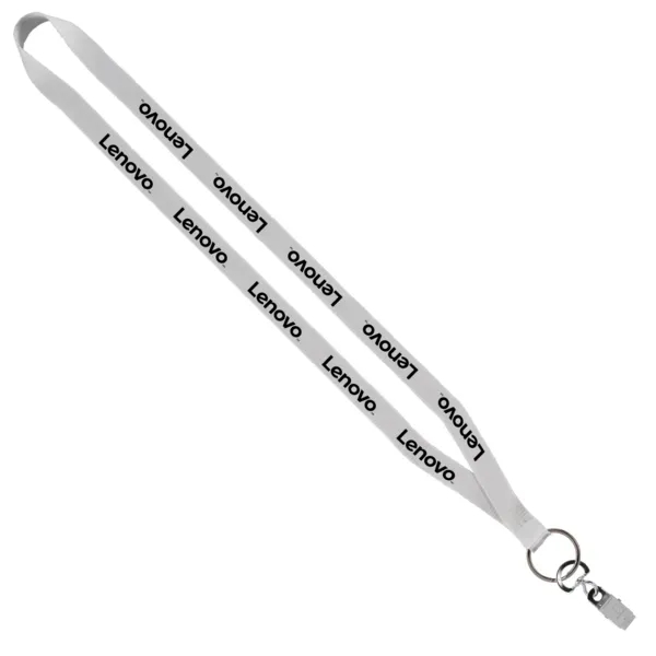 1/2" x 16" polyester sewn lanyard with a silver split key... from ASI 88060 Snugz/USA Inc / SnugZ USA®