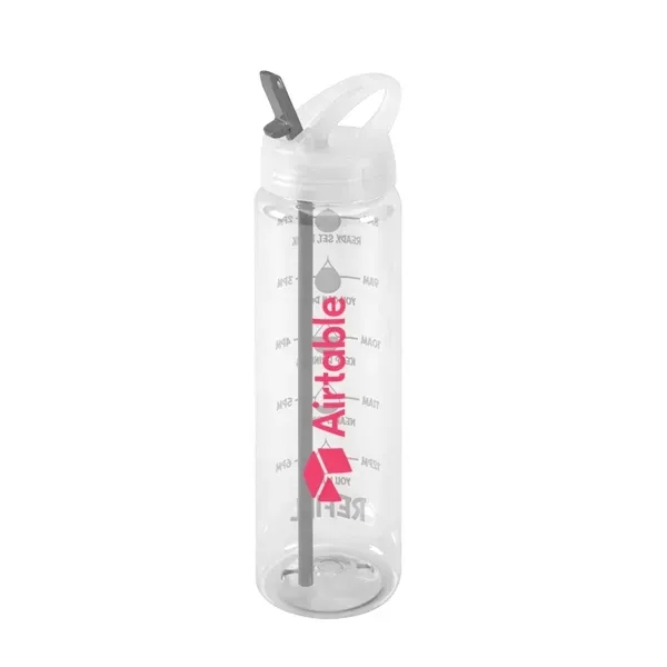 32 ounce water bottle with a flip-up spout, hydration marks, a... from ASI 88060 Snugz/USA Inc