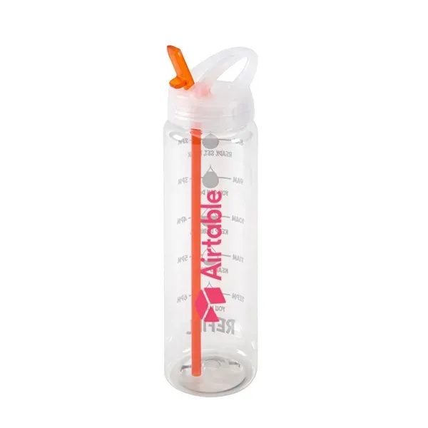 32 ounce water bottle with a flip-up spout, hydration marks, a... from ASI 88060 Snugz/USA Inc