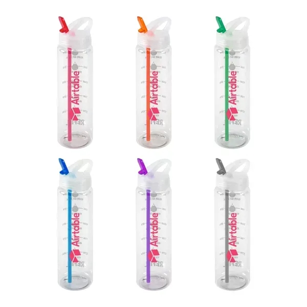 32 ounce water bottle with a flip-up spout, hydration marks, a... from ASI 88060 Snugz/USA Inc