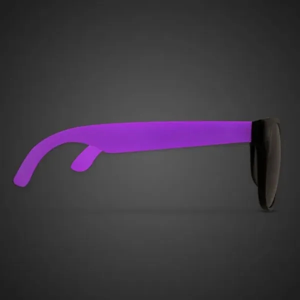 Plastic sunglasses with black frames and neon colored arms.... from ASI 42016 Brighter Promotions Inc / Chemical Light™