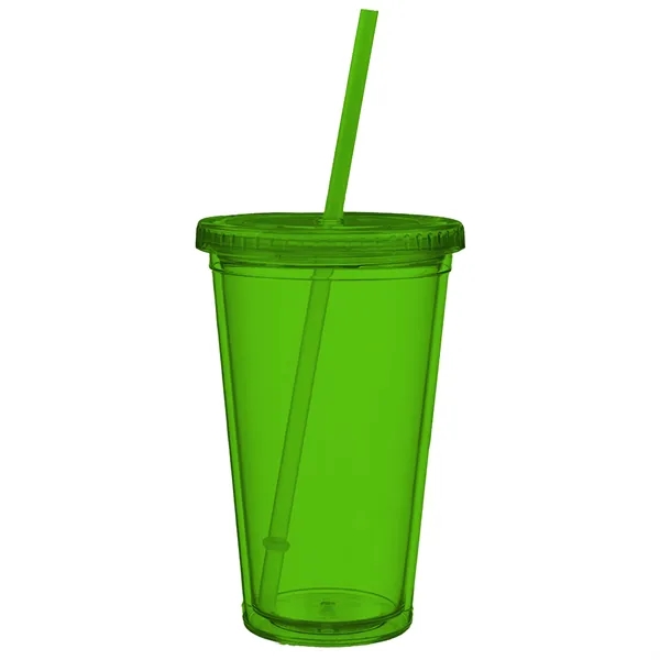 16 ounce double wall insulated plastic cups in assorted colors with... from ASI 91880 Tranter Graphics Inc