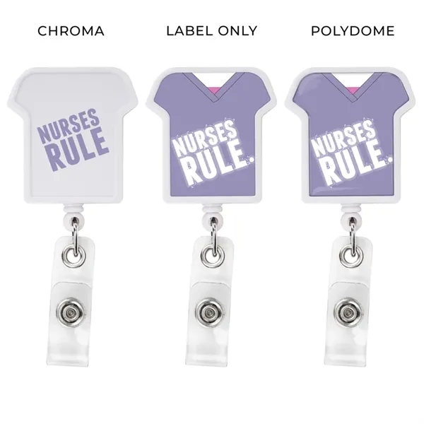 UNIFORM BADGE REEL WITH ALLIGATOR CLIP, CHROMA... from ASI 49470 DEVARA