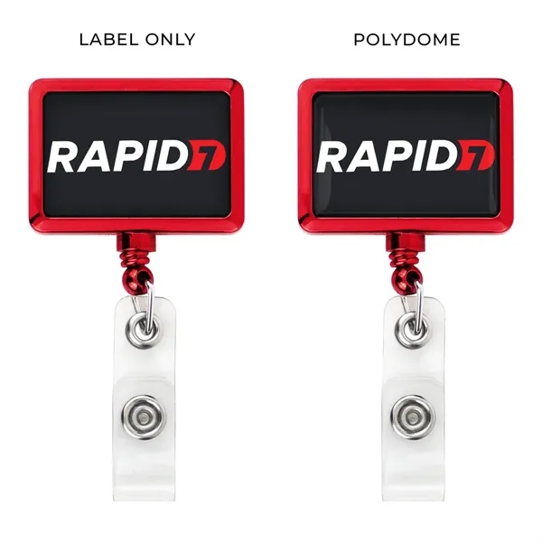 Color Chrome JUMBO Rectangle retractable badge reel in color chrome, bull... from ASI 49470 DEVARA