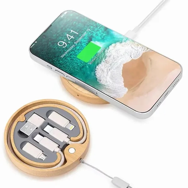 15W wireless charger with 5-in-1 charging cable kit compatible with various... from ASI 90859 Tempo Industries Inc / Tempo Tempoline