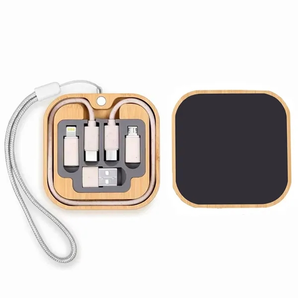 Square 15W wireless charger with a light up logo attached to... from ASI 90859 Tempo Industries Inc / Tempo Tempoline