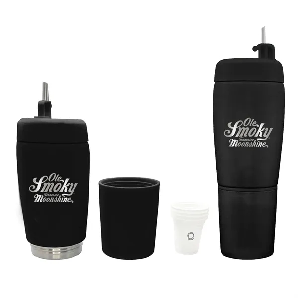 Portable 20 oz flask with pour spout, leak-proof lid, and four... from ASI 38120 Ball Pro / Diversified Quality Kitchenware