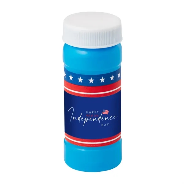 2 ounce bottle of bubbles with patriotic themed digitally printed label.... from ASI 63549 Jornik Manufacturing Corp / Jornik