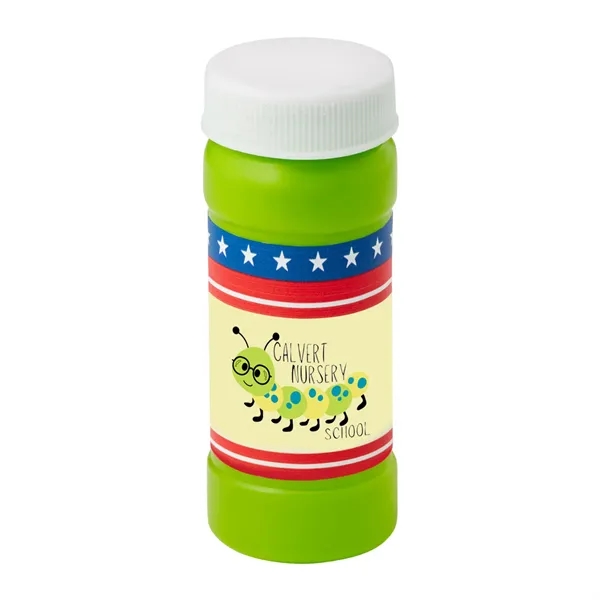 2 ounce bottle of bubbles with patriotic themed digitally printed label.... from ASI 63549 Jornik Manufacturing Corp / Jornik