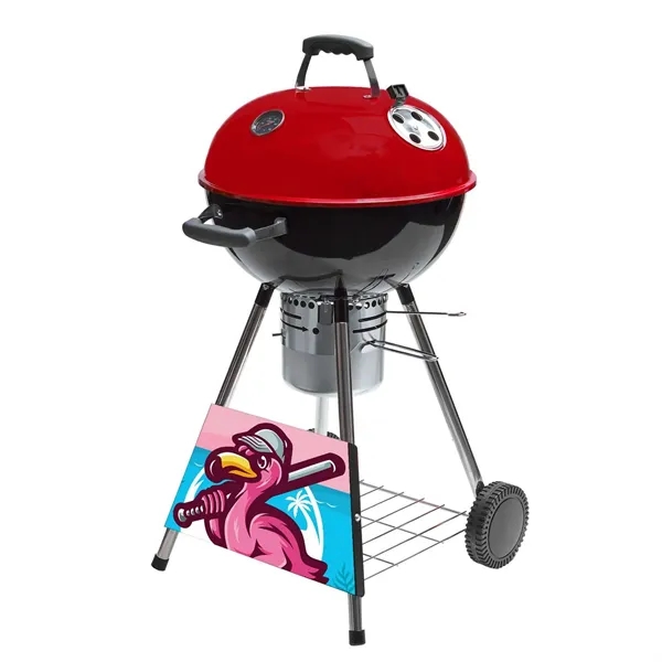 Grill anywhere with this classic kettle-built-in logo plate and bold branding... from ASI 87188 Showdown Displays